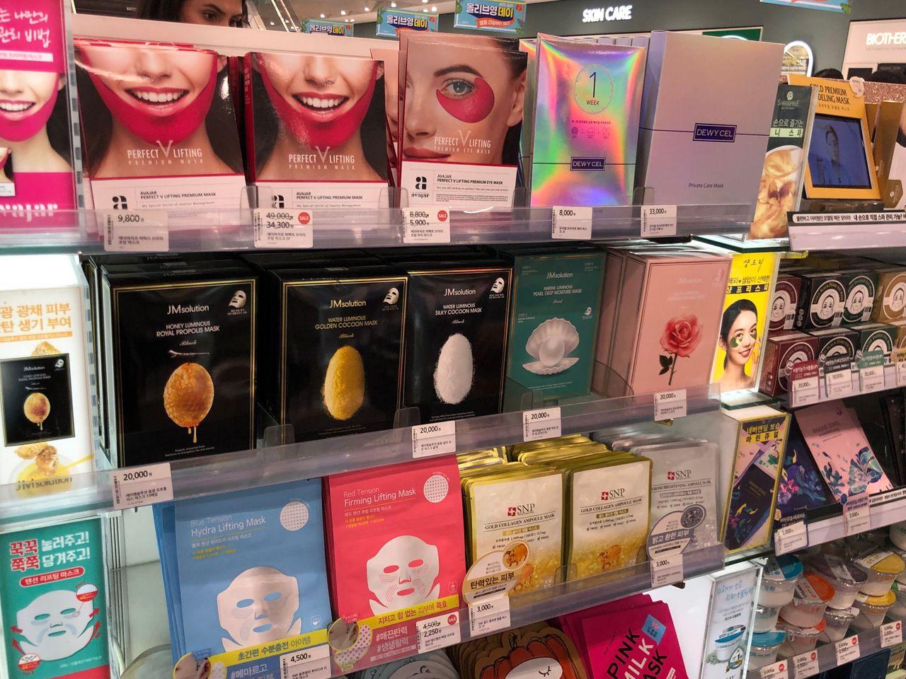 Olive Young, Myeongdong Flagship Store, Myeongdong, Drugstore, Sheet Masks